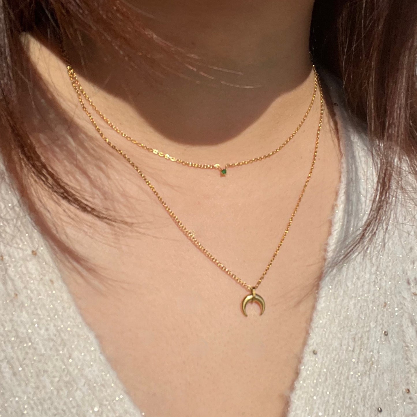 C Moon Necklace