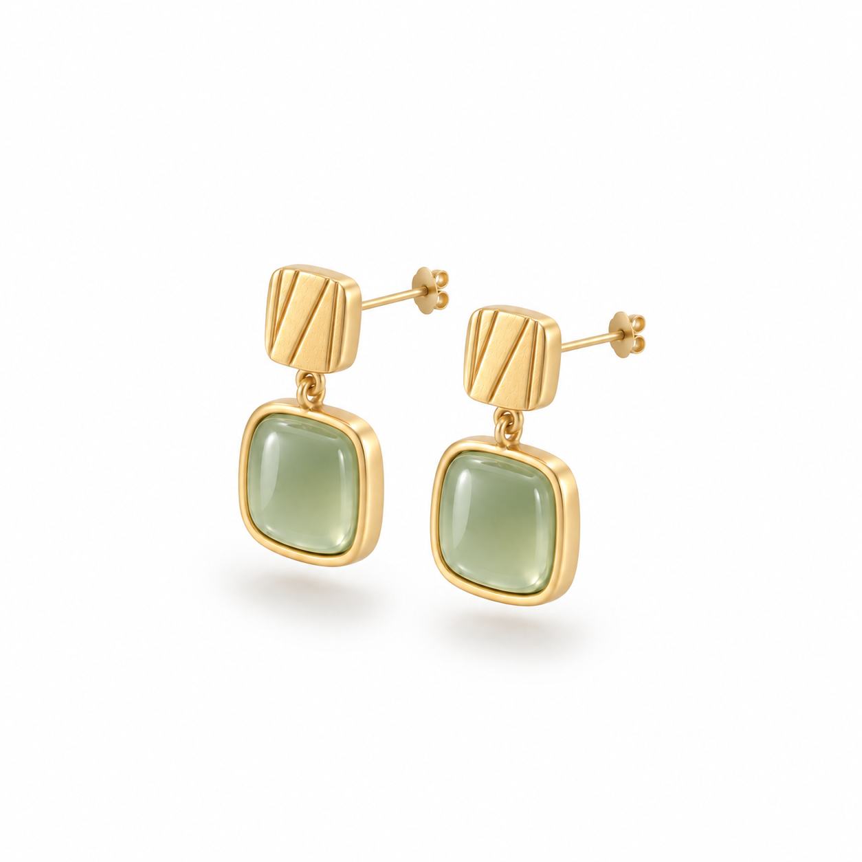 Cornerstone Earrings – Sage Green