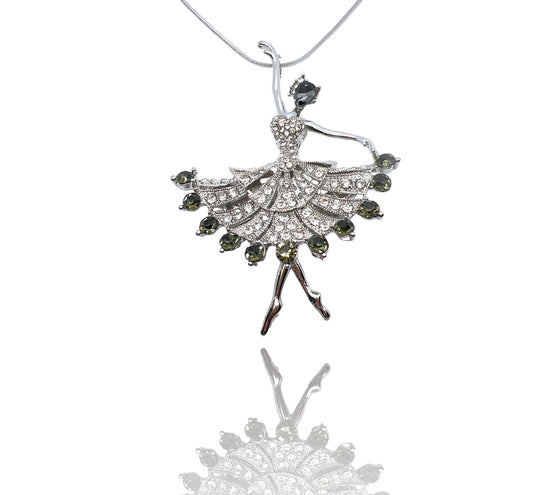 Crystal Ballet Dancer Necklace - Collector's Edition