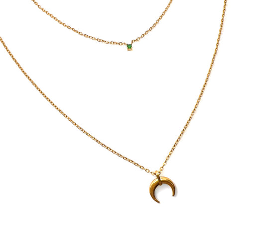 C Moon Necklace