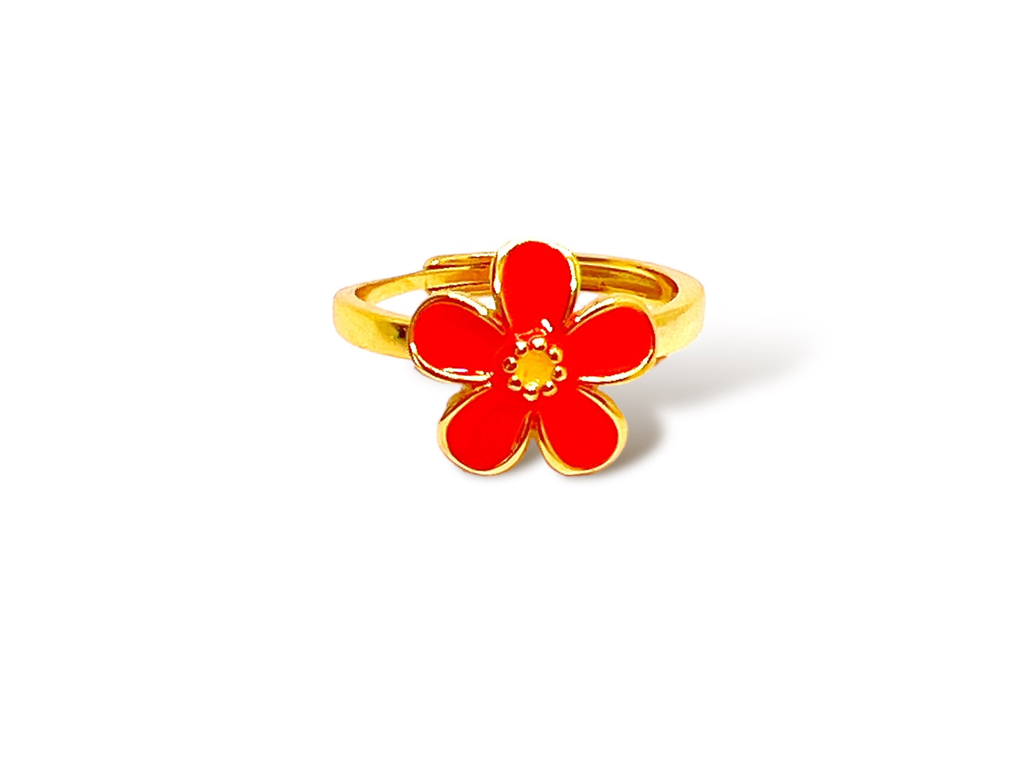 Small Flower Enamel Ring