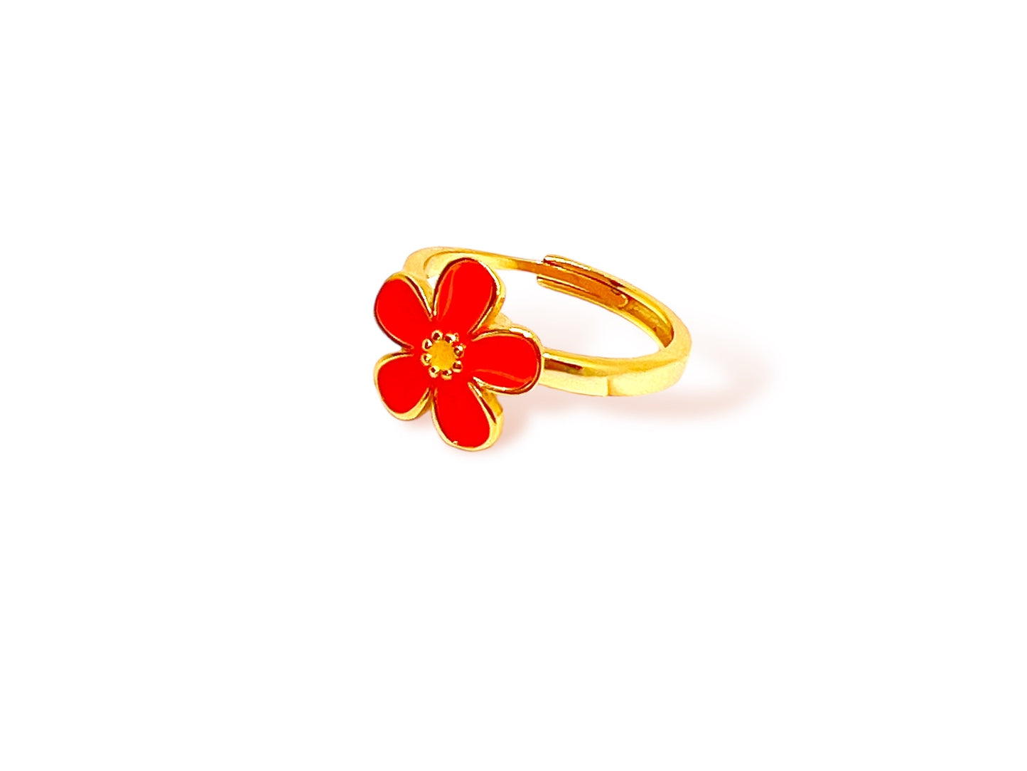 Small Flower Enamel Ring