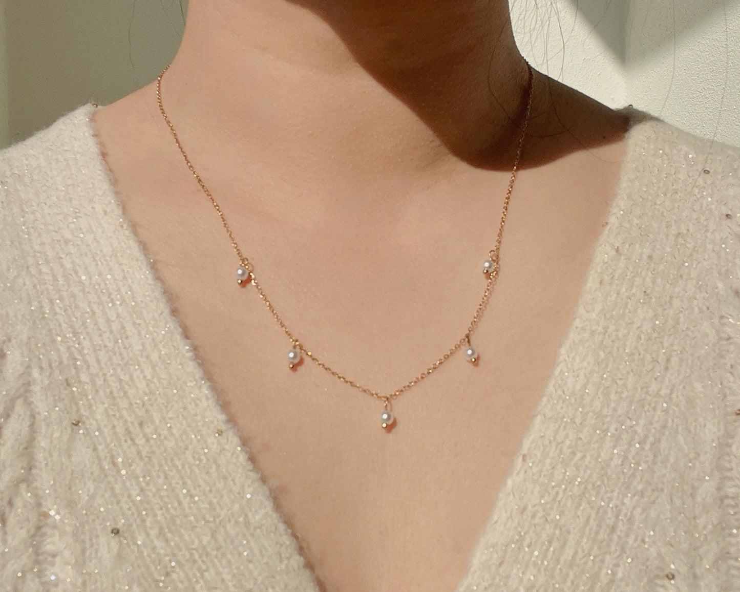 Grace White Pearl Necklaces