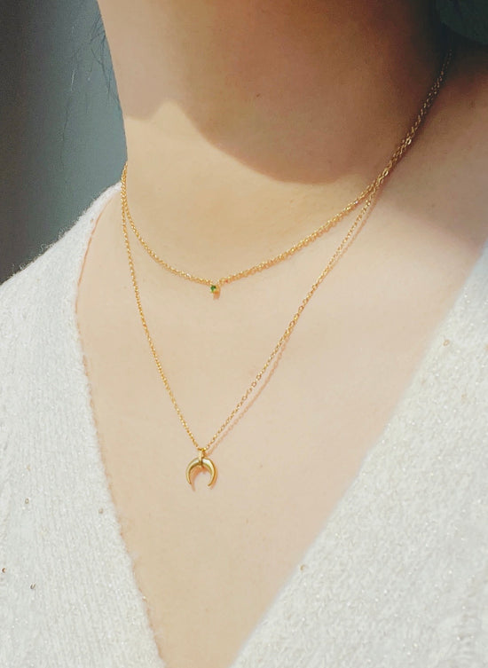 C Moon Necklace