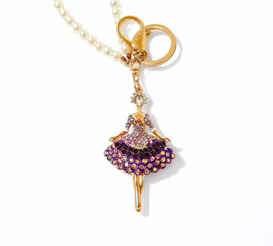 Amethyst Ballet Keychain