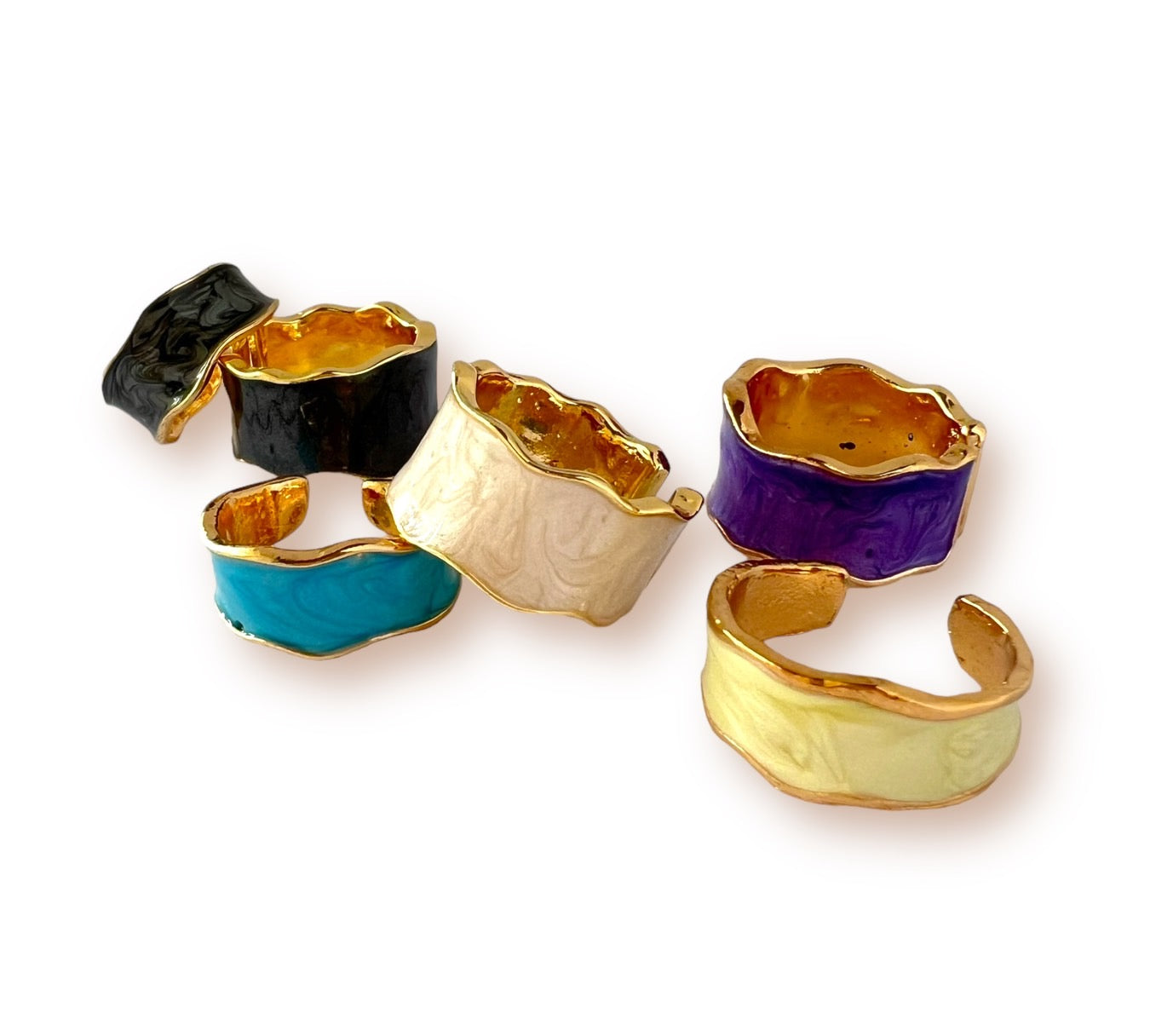 Vintage Enameled Metal Ring