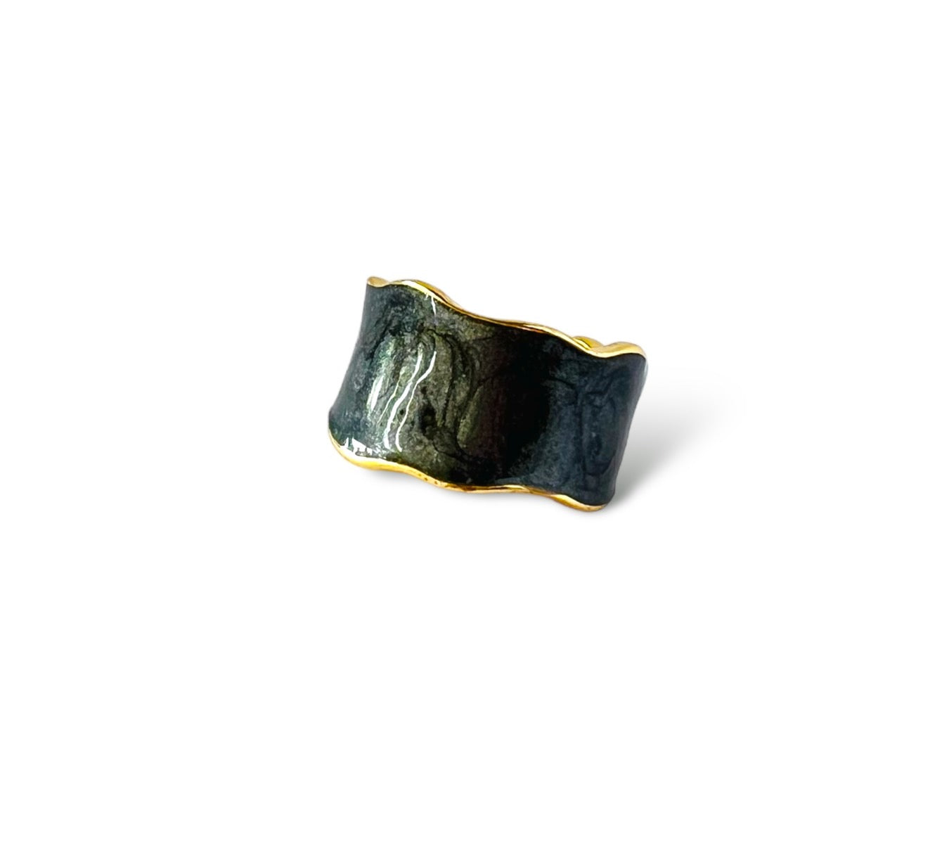 Vintage Enameled Metal Ring