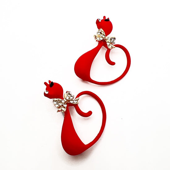 Red Cat Brooch