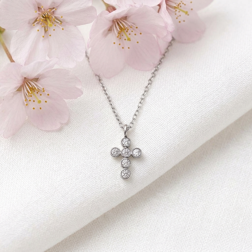Mini Grace Cross Necklace
