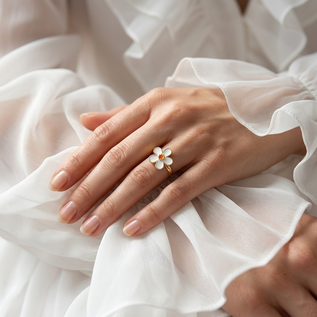Bloom Light Flower Ring Collection - Sunrise Bloom Ring