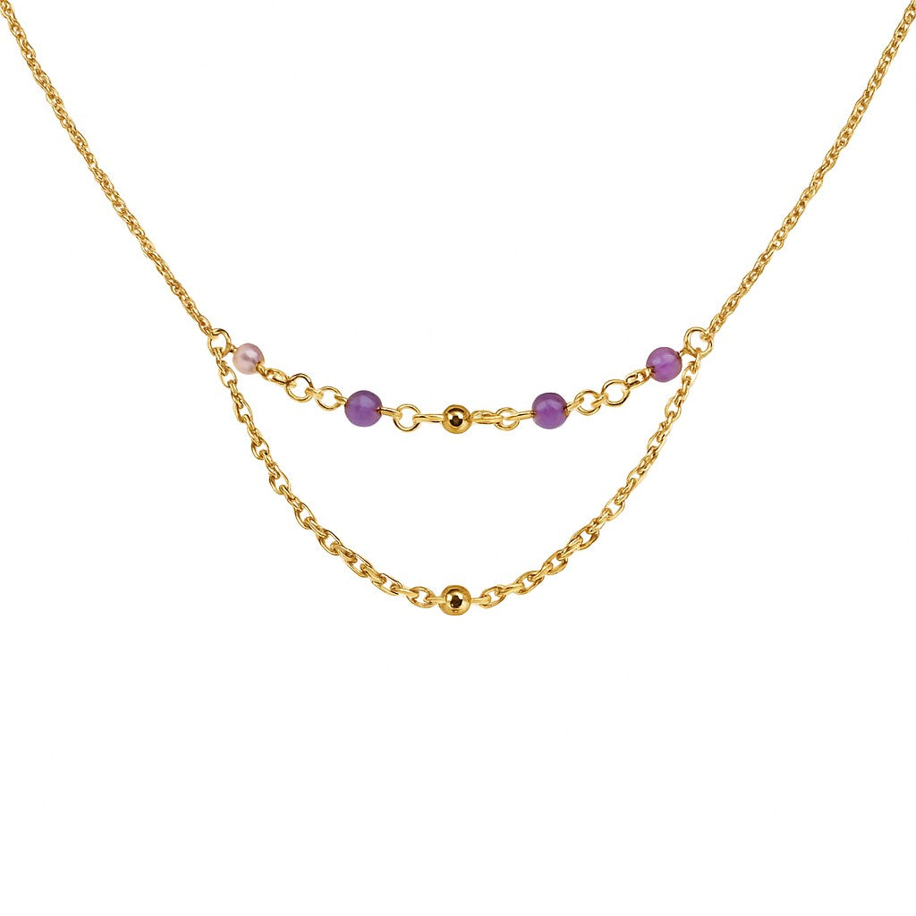 Lavender Halo Necklace