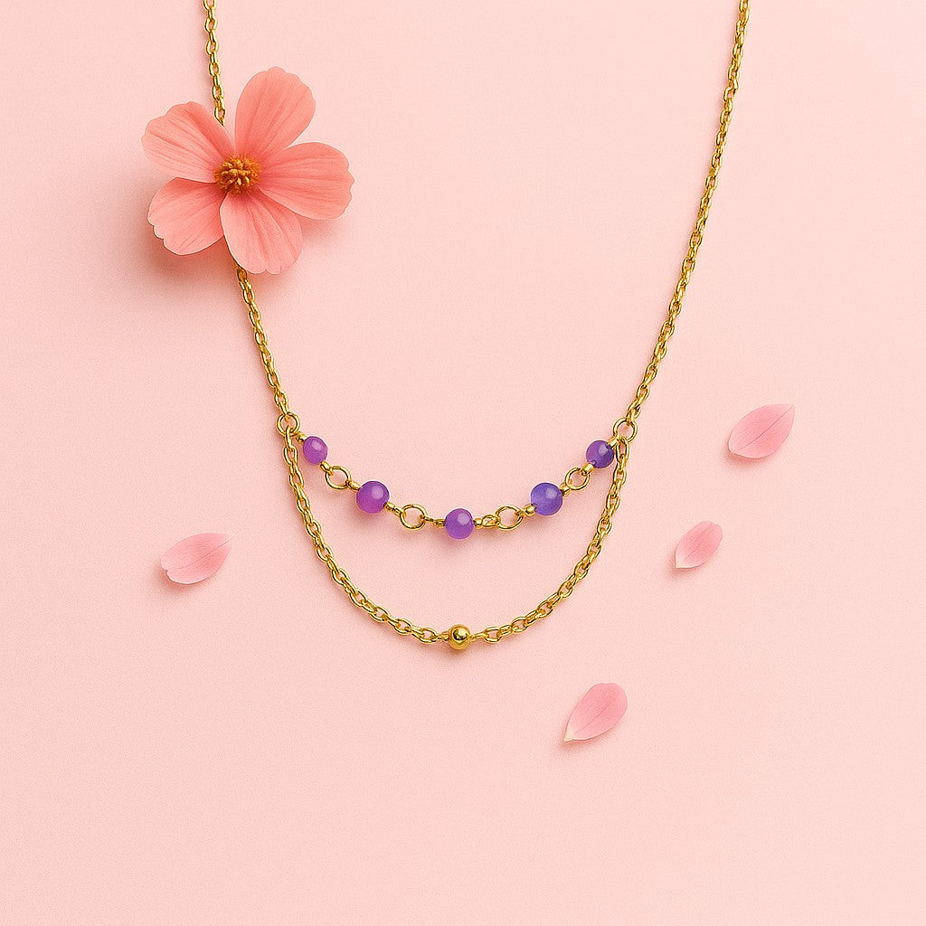 Lavender Halo Necklace